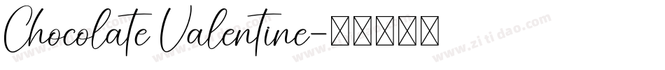 Chocolate Valentine字体转换